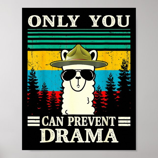 Poster Llama Acampando Apenas Você Pode Impedir Drama Vin (Frente)