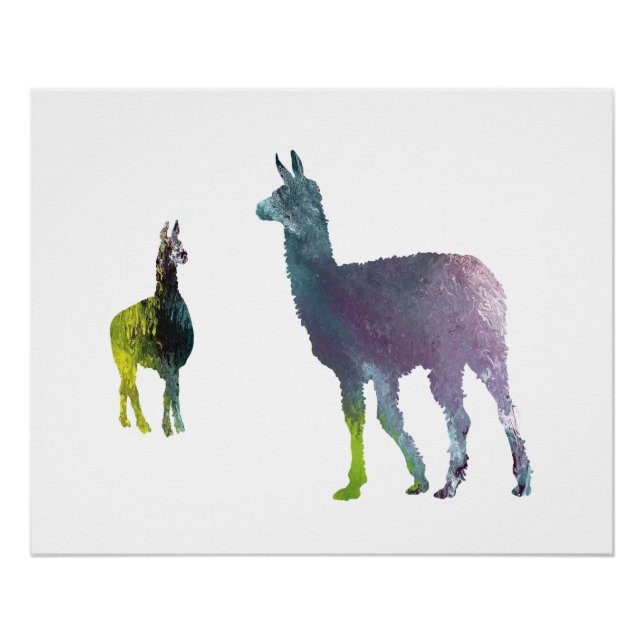 Póster Llama art (Frente)
