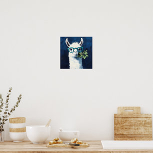 Poster Llama Chic Inteligente