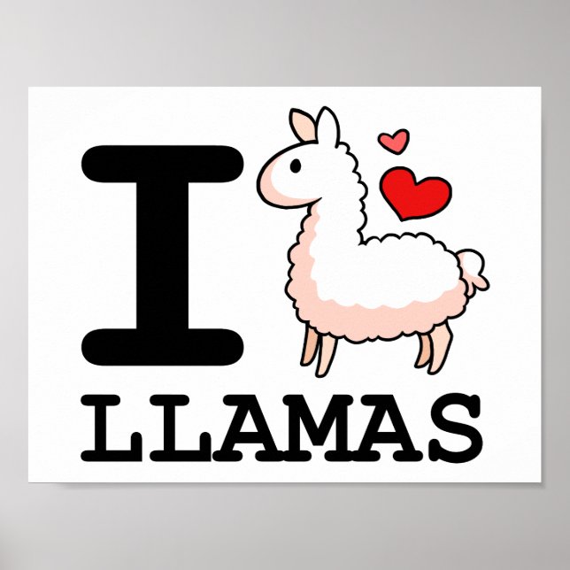 Póster Llama Llamas (Frente)