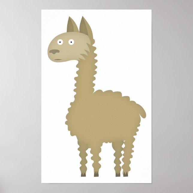 Poster Llama love (Frente)