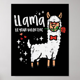Poster Llama Seja Seu Namorado Alpaca Homens Meninos Cria