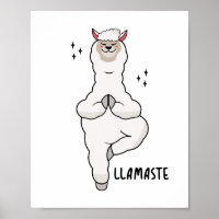 Llama Yoga Pose Com Llamaste