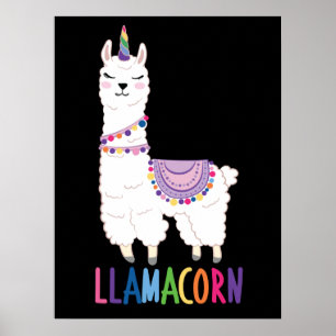 Poster Llamacorn - Funny Unicorn Llama