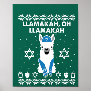 Poster Llamakah, Oh Llamakah Hanukkah Dons