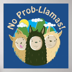 Poster Llamas Não Têm Prob-Lhamas
