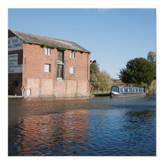 Póster Llangollen Canal Ellesmere Inglaterra (Frente)