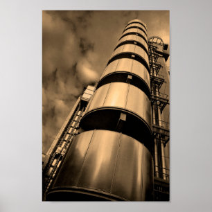 Poster Lloyds Building London Reino Unido