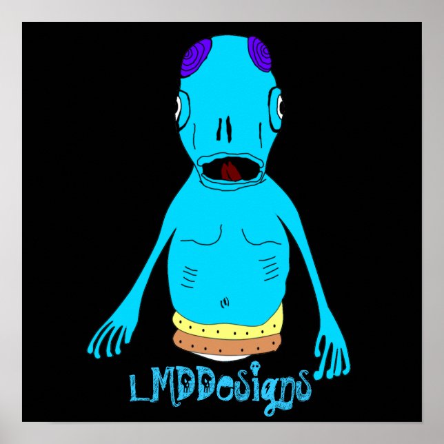 Poster LMDDs sinaliza a alienígena (Frente)