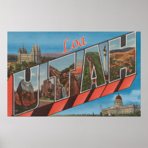 Póster Loa, letra ScenesLoa de UtahLarge, UT