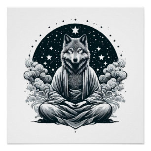 Póster Lobo Consciente