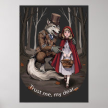 Lobo de Conto de Fadas Sombrio & Chapeuzinho Verme