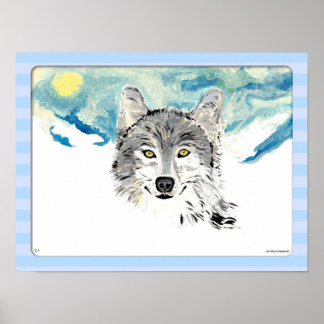 Póster Lobo de inverno