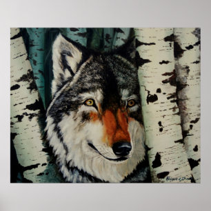 Poster "Lobo de Madeira"