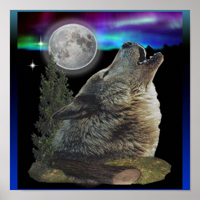 Poster Lobo e Lua (Frente)