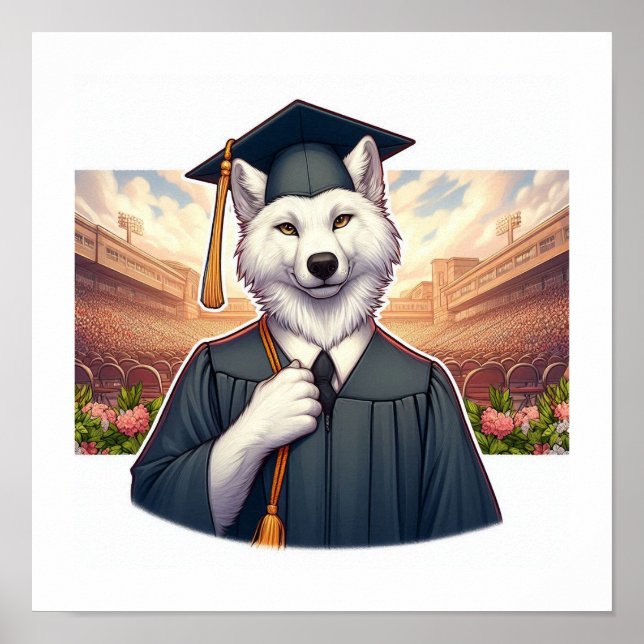 Poster Lobo Graduado (Frente)