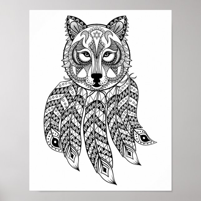Póster Lobo inspirado com Dreamcatcher 2 (Frente)