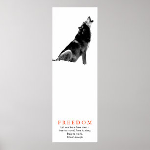 Poster Lobo Inspirador da Liberdade Original
