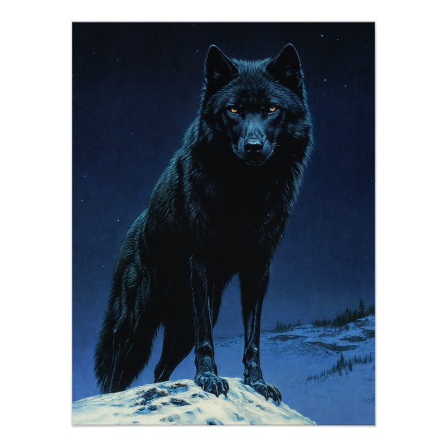Póster Lobo na Lua (Frente)