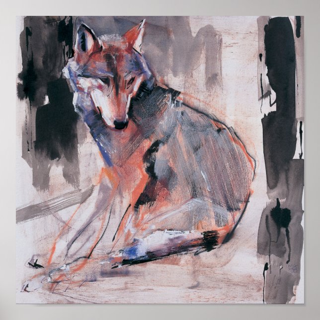 Póster Lobo Sentado 2000 (Frente)