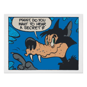 Póster Lobo Uivando Como Eu • Quer Saber Um Segredo? 