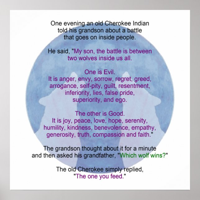 Poster Lobos batendo (Frente)