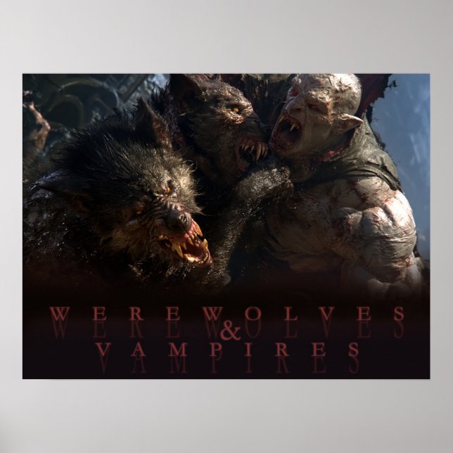 Poster Lobos e Vampiros - A Batalha (Frente)