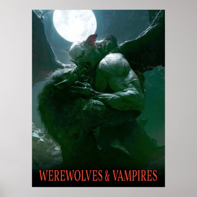 Poster Lobos e Vampiros - Dominância (Frente)