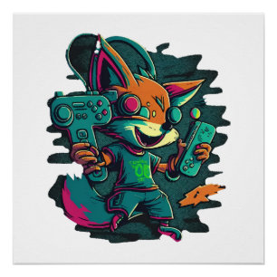 Póster Lobos jogam jogos