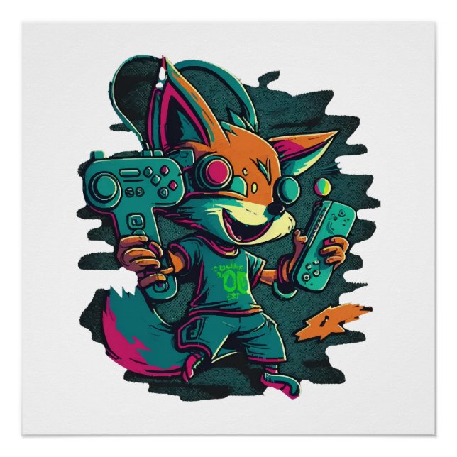 Póster Lobos jogam jogos (Frente)