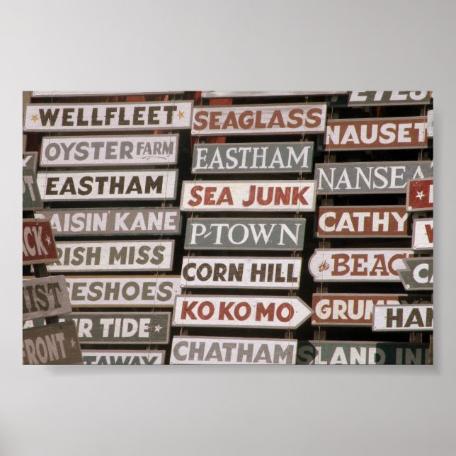 Póster Locais do Cabo Cod (Frente)