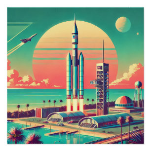 Póster Local de lançamento do Novo Flórida Futurístico At