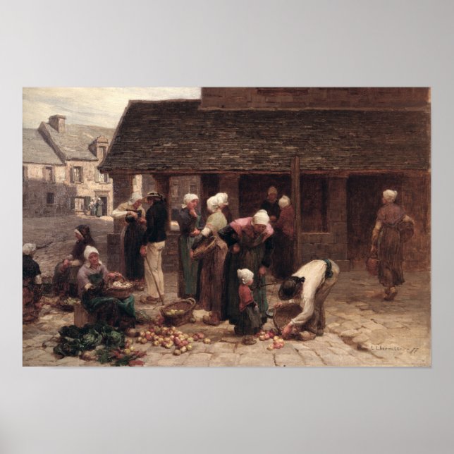 Poster Local de mercado de Ploudalmezeau (Frente)