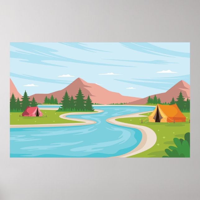 Poster Local do acampamento (Frente)
