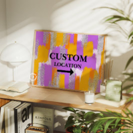 Poster Local Personalizado Sinal de Pré-Disquete Decor Do