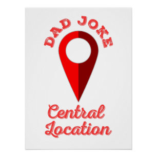Póster Localização Central da Piada pai