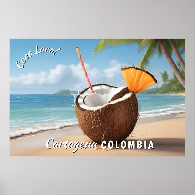 Poster Localização Personalizada Coco Loco (Frente)