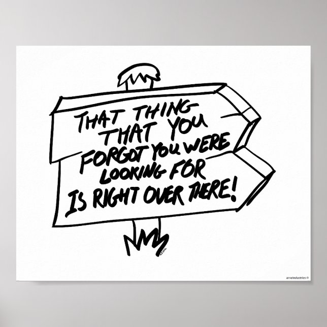 Póster Localizando sinal de coisas perdidas (Frente)