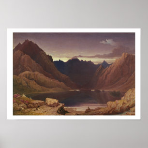 Poster Loch Coruisk, ilha de Skye - alvorecer, c.1826-32