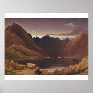 Poster Loch Coruisk, ilha de Skye - alvorecer, c.1826-32