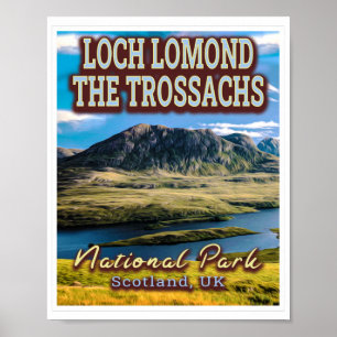 POSTER LOCH LOMOND E TROSSACHS NATIONAL PARK - UK