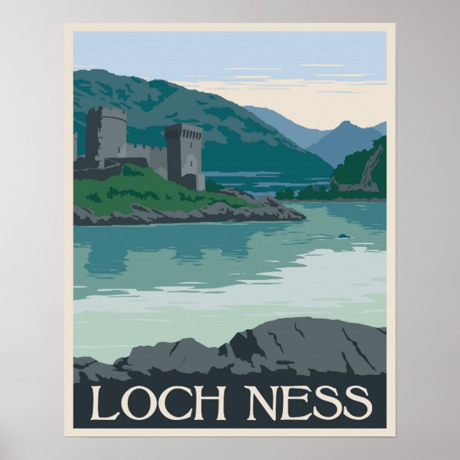 Poster Loch Ness, Escócia (Frente)