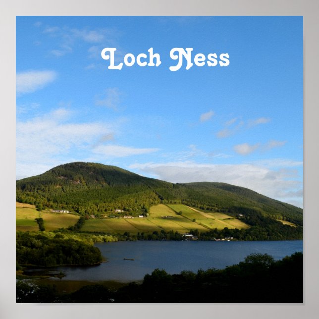 Poster Loch Ness na Escócia (Frente)
