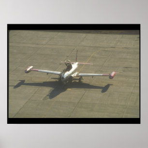 Póster Lockheed T-33 Trainer, aterrissagem_Aeronave Milit