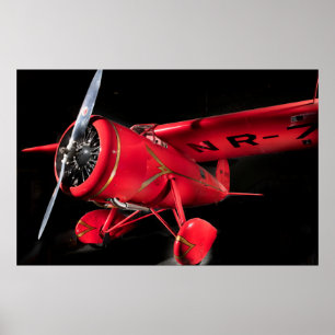 Poster Lockheed Vega 5B, Amelia Earhart Canvas Print