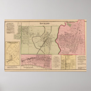 Poster Lockland, leitura, Ohio