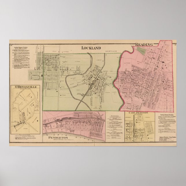 Poster Lockland, Reading, Ohio (Frente)