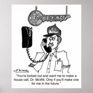 Póster Locksmith Won't Make a House Call