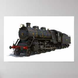 Poster Locomotiva a Vapor