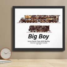 Locomotiva Americana de Comboio de Vintage com Big